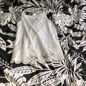 White floral blouse